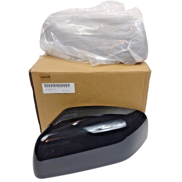 2 Pcs Black Side Mirror Cover Cap Left Right for Land Rover Range Rover LR2 LR4 - Picture 2 of 10